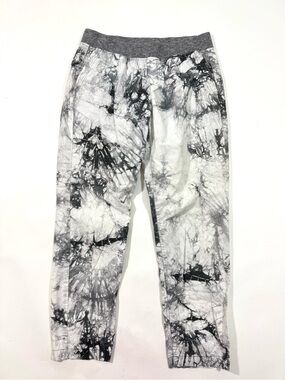 Cabi 5075 Grey Marble Tie Dye Cotton Poplin Pants
